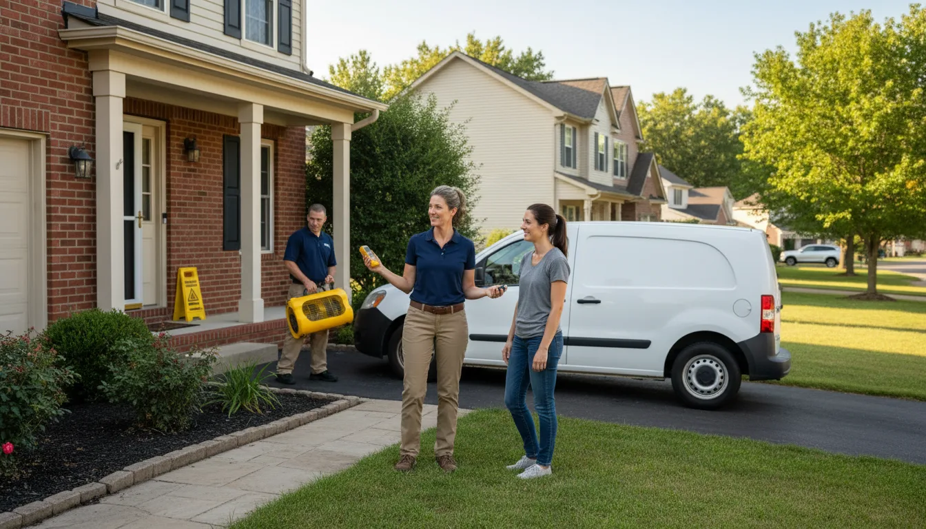 Residential water damage restoration in Mississippi